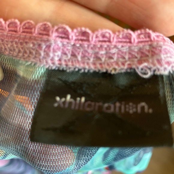 Y2K Xhilaration Mesh Multicolor Sheer Long Sleeve Top - Picture 3 of 7